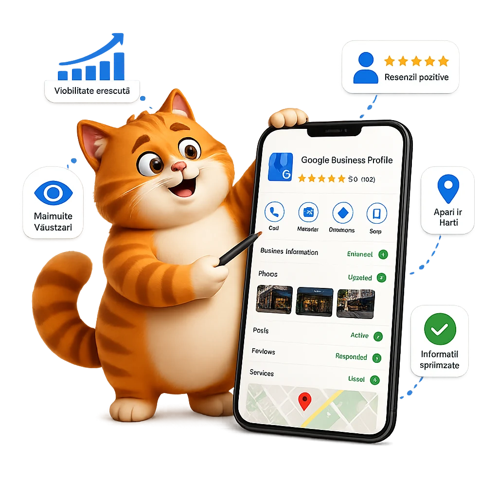 Google Maps business setup - SmartNetSolution mascot